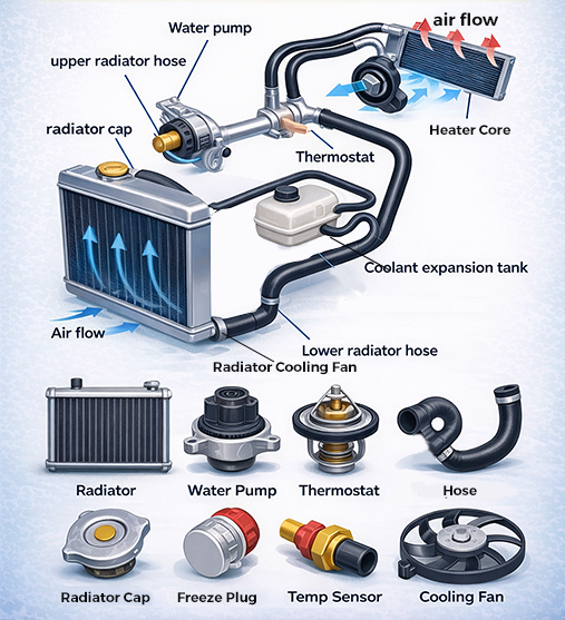 Radiator Cooling System Diagnostic in Kingston Jamaica